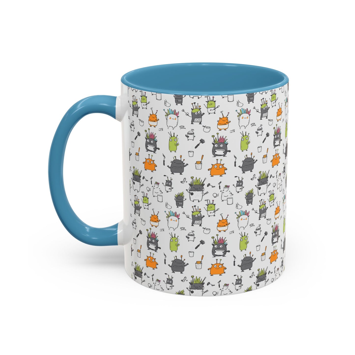 Whimsical Coffee Mug – Fun Plant and Pot Design for Coffee Lovers