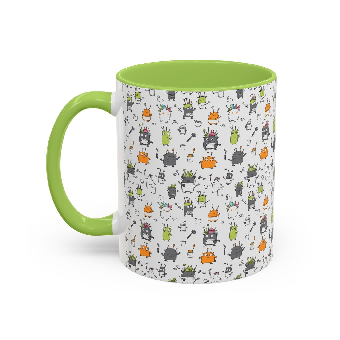 Whimsical Coffee Mug – Fun Plant and Pot Design for Coffee Lovers