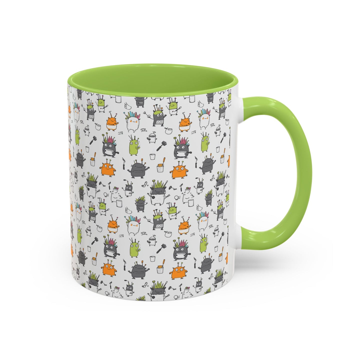 Whimsical Coffee Mug – Fun Plant and Pot Design for Coffee Lovers