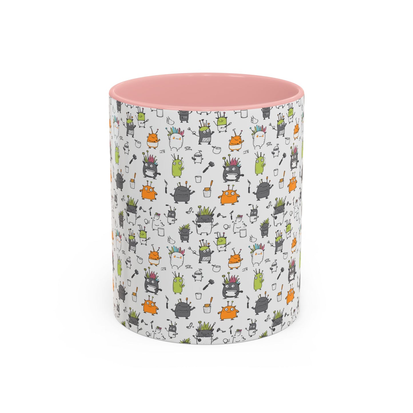 Whimsical Coffee Mug – Fun Plant and Pot Design for Coffee Lovers