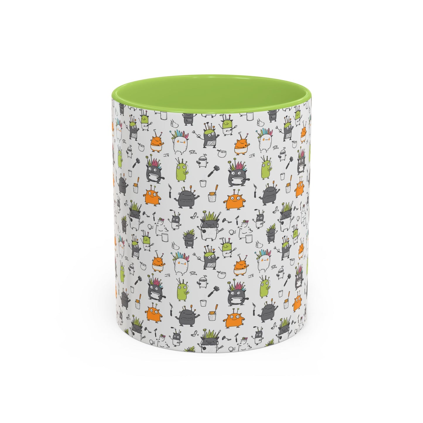 Whimsical Coffee Mug – Fun Plant and Pot Design for Coffee Lovers