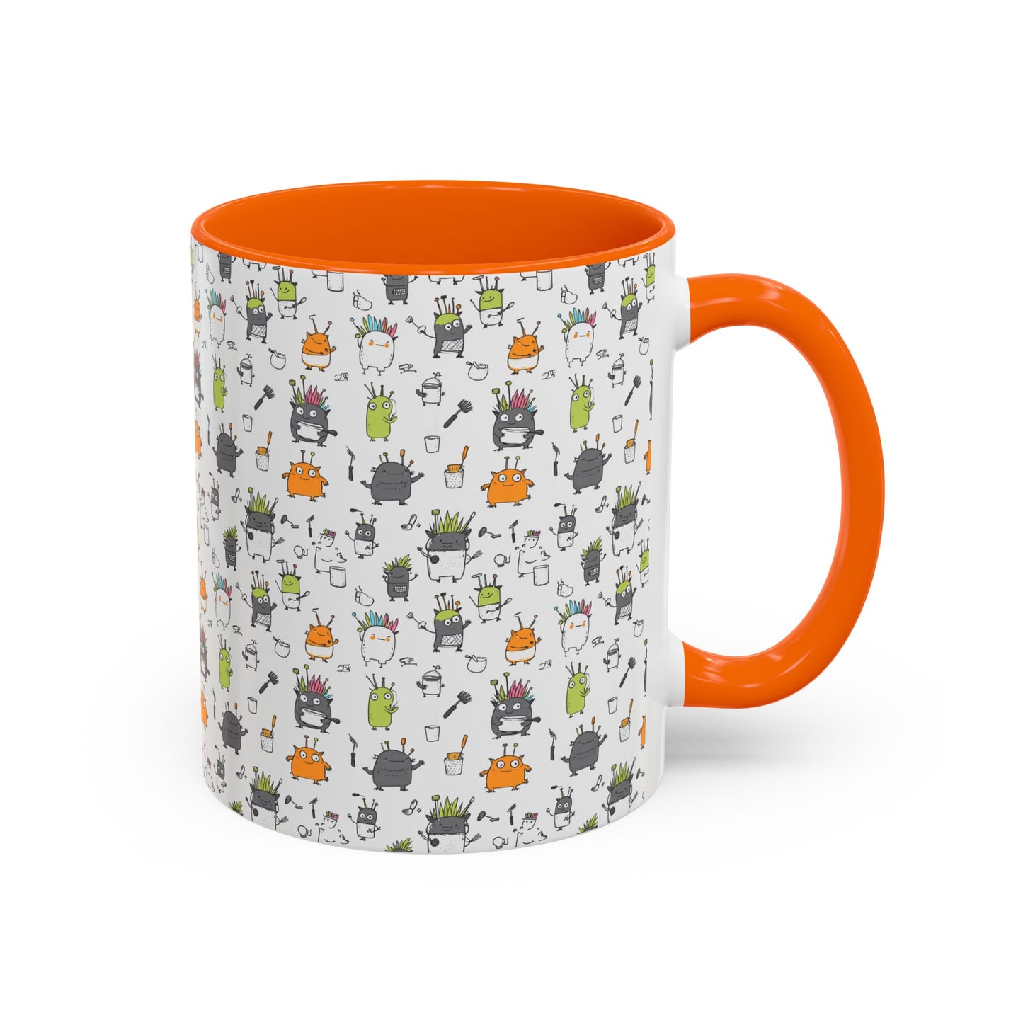 Whimsical Coffee Mug – Fun Plant and Pot Design for Coffee Lovers