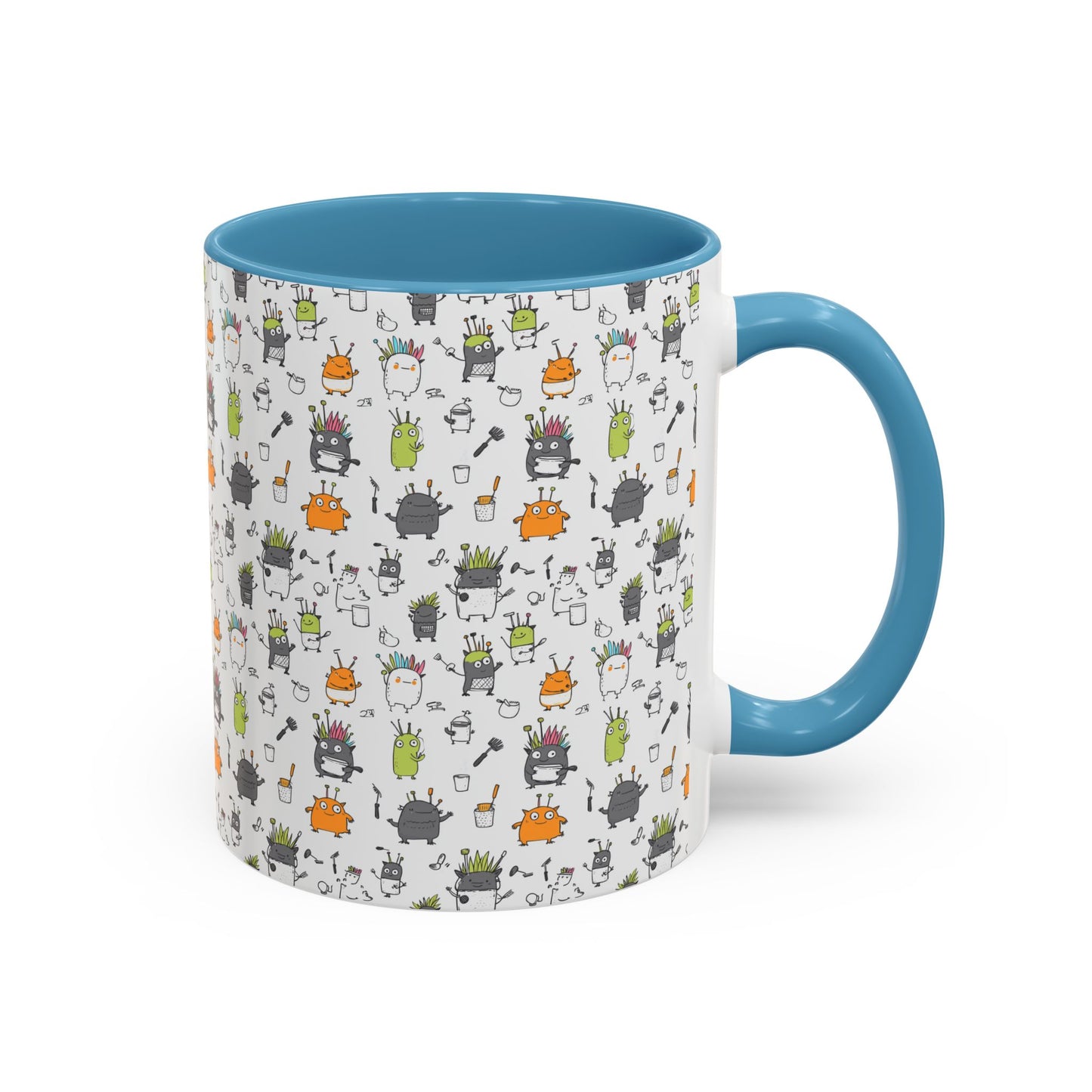Whimsical Coffee Mug – Fun Plant and Pot Design for Coffee Lovers