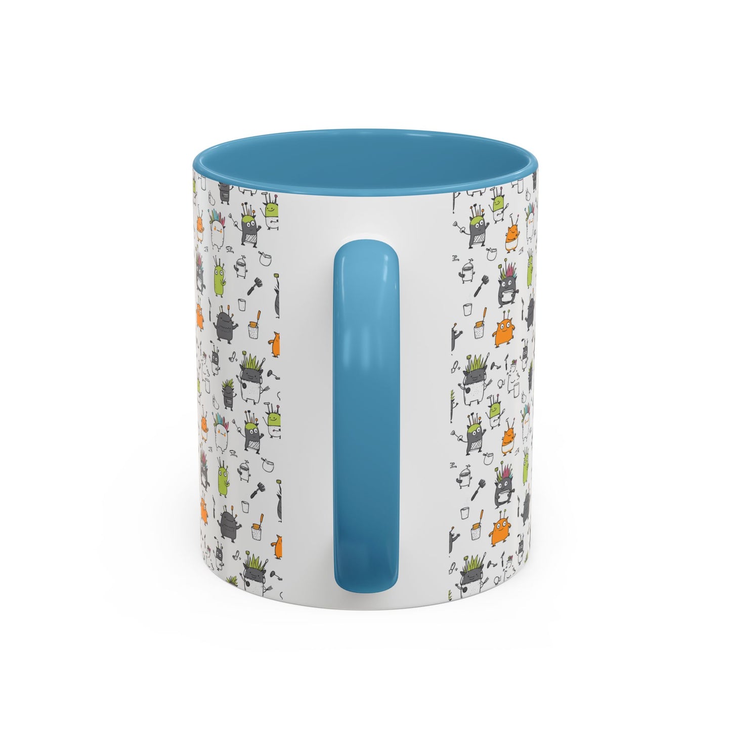 Whimsical Coffee Mug – Fun Plant and Pot Design for Coffee Lovers