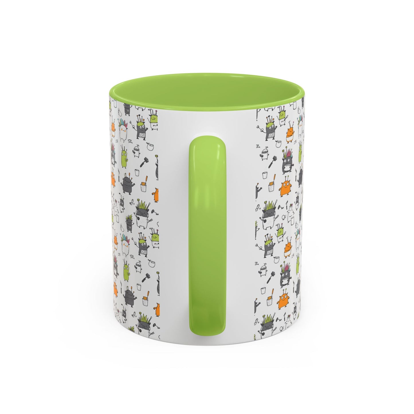 Whimsical Coffee Mug – Fun Plant and Pot Design for Coffee Lovers