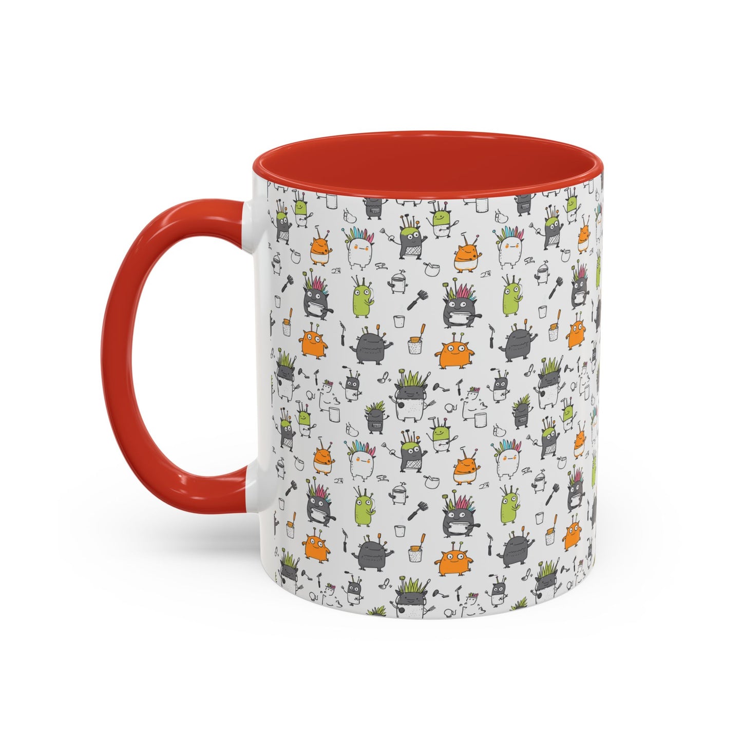 Whimsical Coffee Mug – Fun Plant and Pot Design for Coffee Lovers