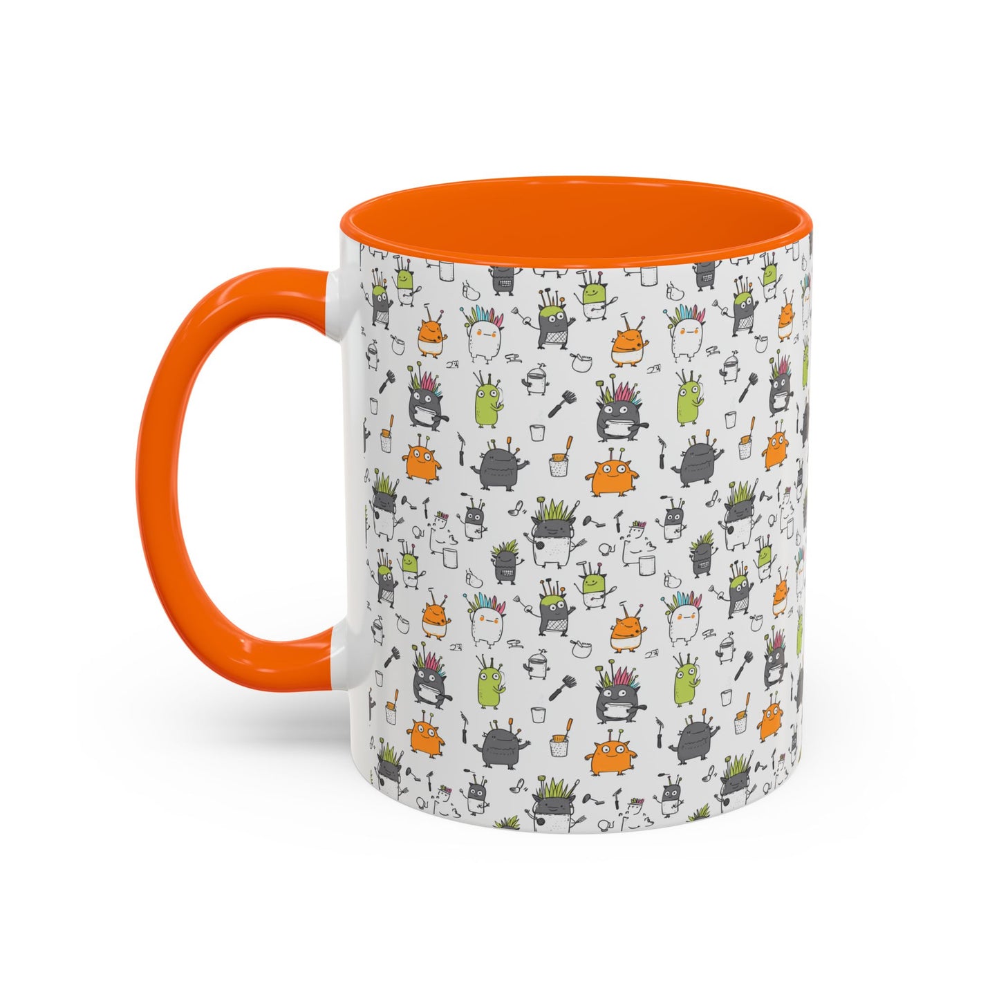 Whimsical Coffee Mug – Fun Plant and Pot Design for Coffee Lovers