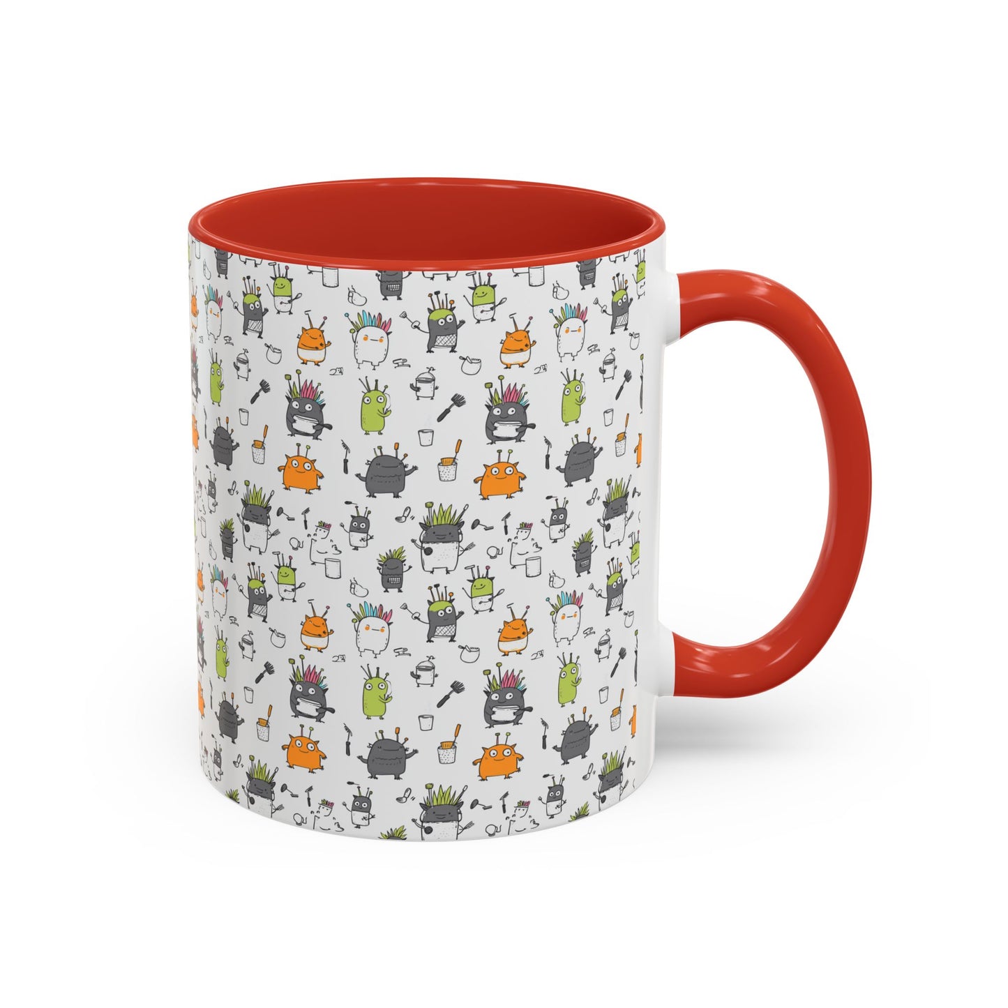 Whimsical Coffee Mug – Fun Plant and Pot Design for Coffee Lovers